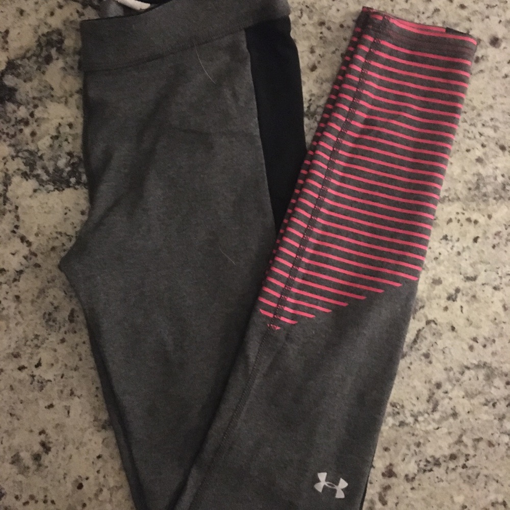 Under Armour Gray, Black, Pink Sport Leggings S